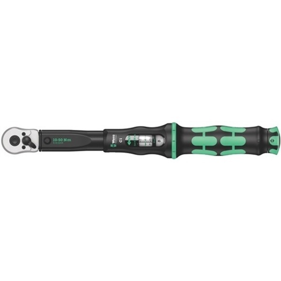 Wera Click-Torque C 1 05075620001 Drehmomentschlüssel mit Umschaltknarre 1/2 (12.5 mm) 10 - 50 Nm