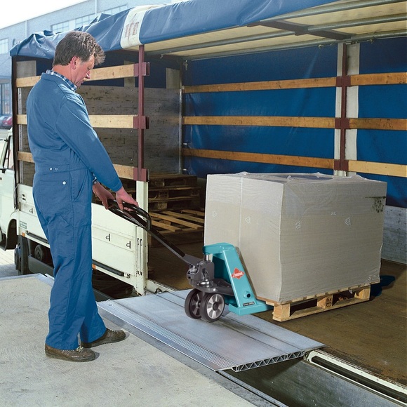 Klappbrücke, mit manueller Fallsicherung, TK 4.000 kg, BxL 1.250 x 785 mm
