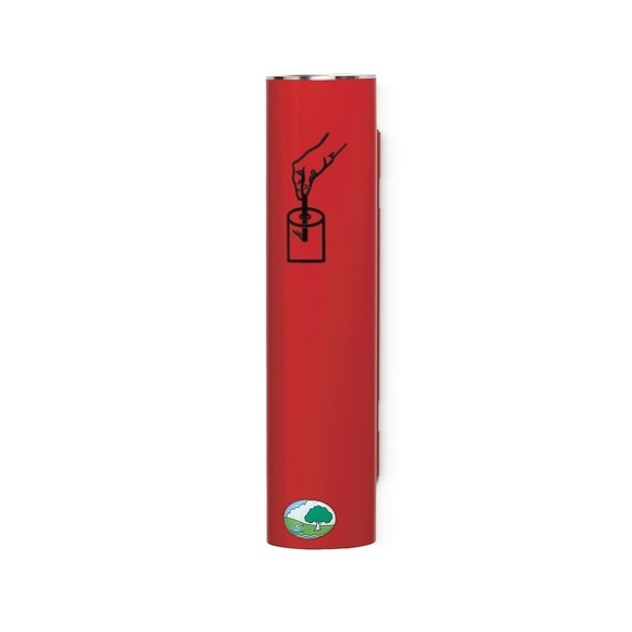 VAR® Sicherheitsascher, selbstlöschend, Wand- oder Rohrbefestigung, feuerrot