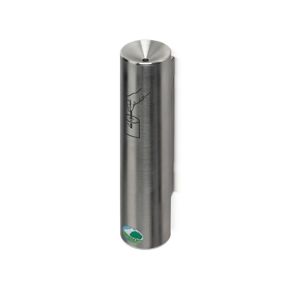VAR® Sicherheitsascher, selbstlöschend, Wand- oder Rohrbefestigung, Edelstahl
