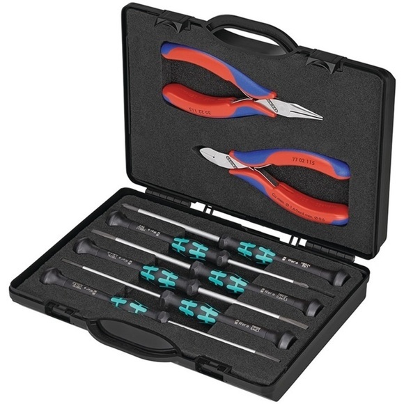 Knipex 00 20 18 Elektriker Werkzeugset im Koffer 8teilig