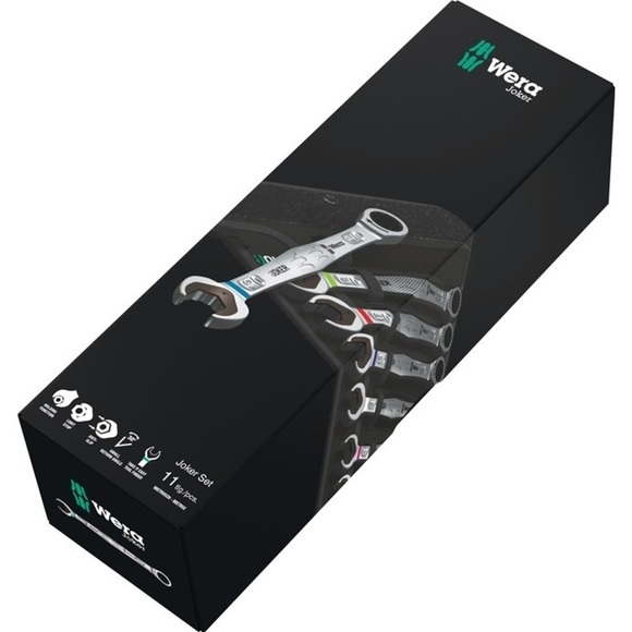 Knarren-Ring-Maulschlüssel-Satz 4teilig 10 - 19 mm Wera Joker Switch 05020090001