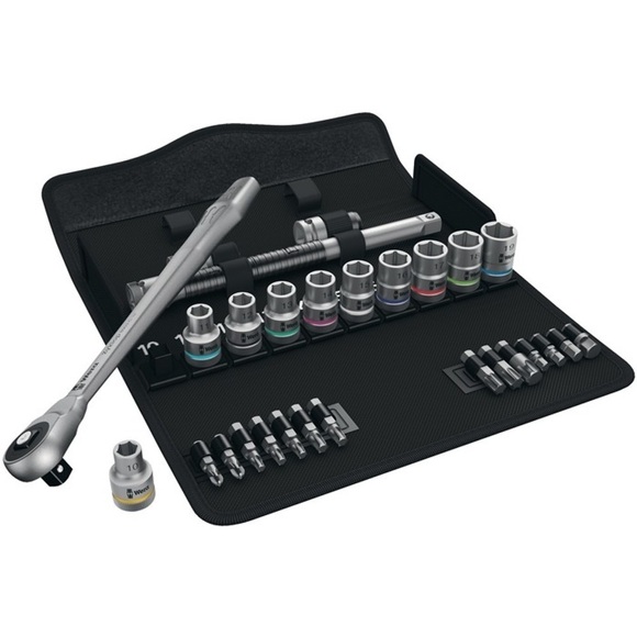 Wera Zyklop Metal 8100 SC 8 Steckschlüsselsatz metrisch 1/2 (12.5 mm) 28teilig 05004078001