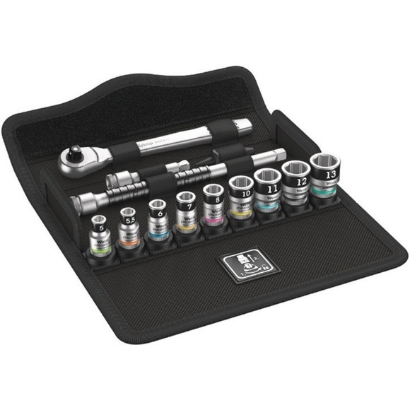 Wera 8100 SA 12 HF Zyklop Steckschlüsselsatz metrisch 1/4 (6.3 mm) 13teilig 05003756001