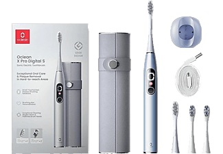 OCLEAN X Pro Digital Smart Sonic Set - Elektrische Zahnbürste (Silber)