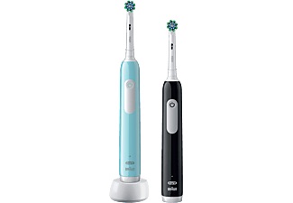 ORAL-B PRO Series 1 Duo - Elektrische Zahnbürste (Blau/Schwarz)