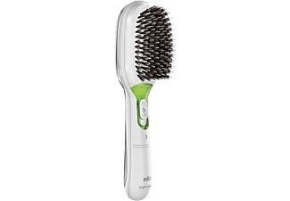 BRAUN Satin Hair 7 BR750 - Haarbürste (Weiss/Grün)