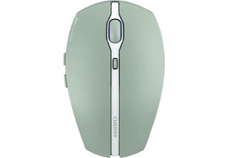 CHERRY GENTIX BT Maus Bluetooth® Optisch Grün 7 Tasten 1000 dpi, 2000 dpi Integriertes Scrollrad, Wiederaufladbar