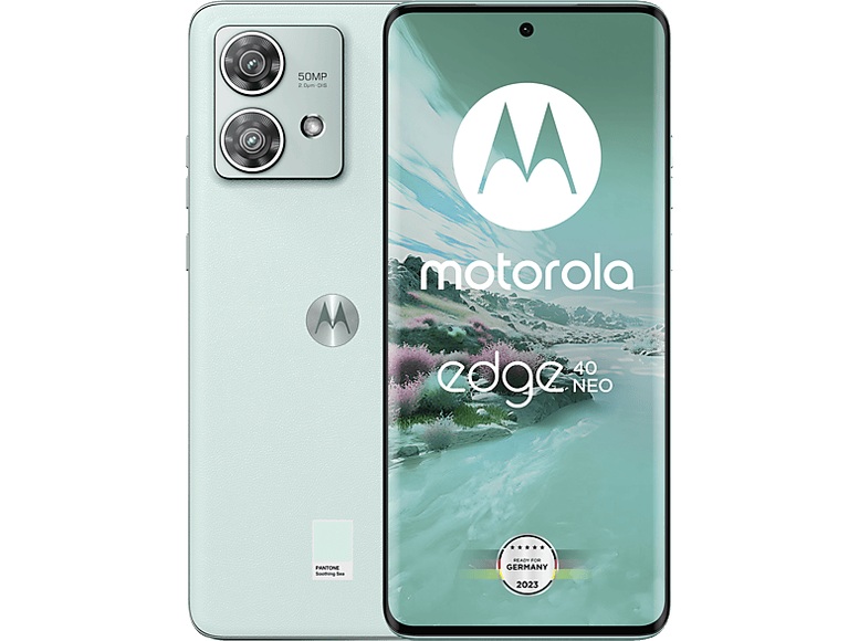 Motorola moto Edge Neo 40 5G Smartphone 256 GB 16.6 cm (6.55 Zoll) Grün Android? 13 Dual-SIM
