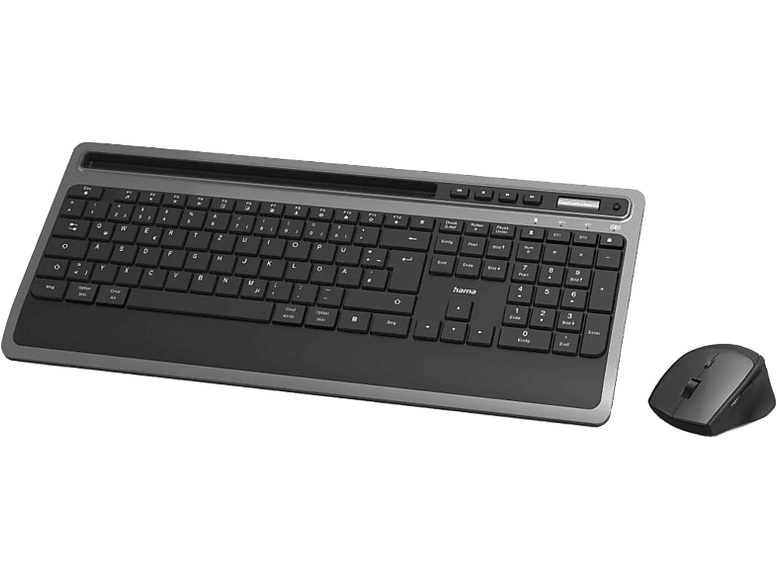 HAMA KMW-600 PLUS CH - Tastatur-/Maus-Set (Schwarz/Anthrazit)