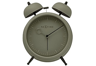 NeXtime Klassischer Wecker Golden Hour Olivgrün