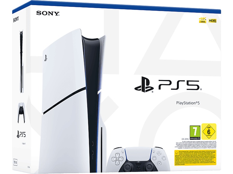PlayStation 5 Slim - Spielekonsole - Weiss/Schwarz