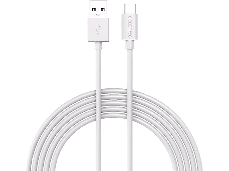 LMP USB-A auf USB-C - Lade- und Datenkabel (Weiss)