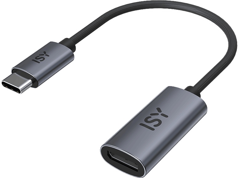 ISY IDP 2500 USB-C auf DisplayPort 1.4 Adapter, Grau