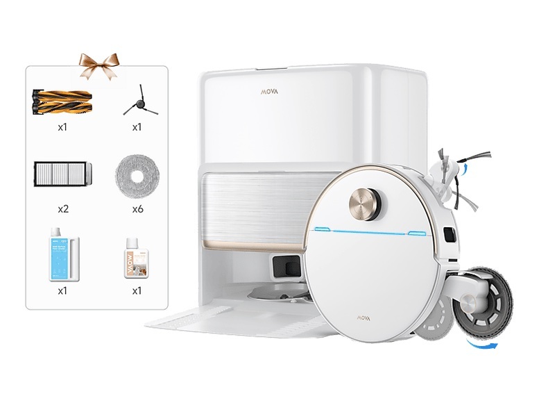 MOVA V70 Ultra Complete Roboterstaubsauger Weiss