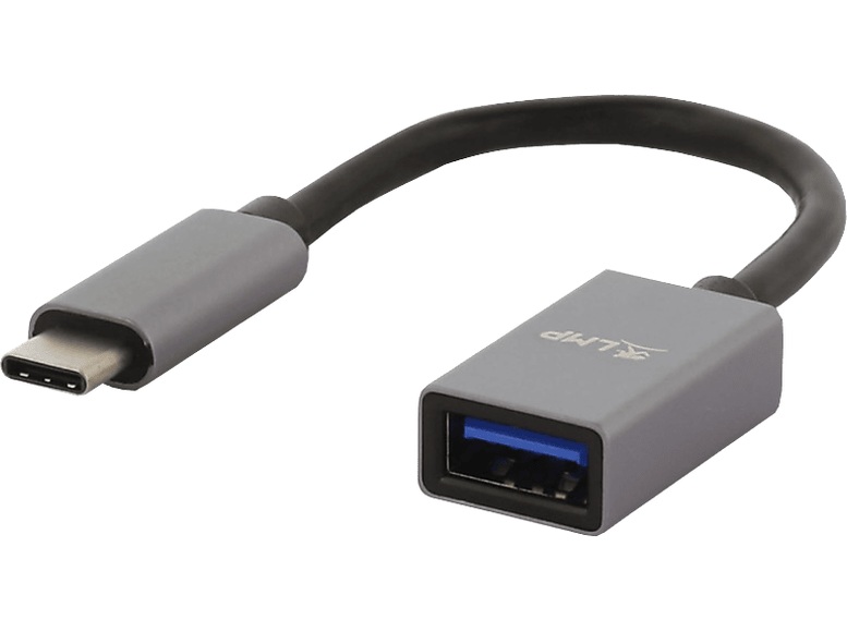 LMP USB-C(m) to UBS A(f) space grey Adapter