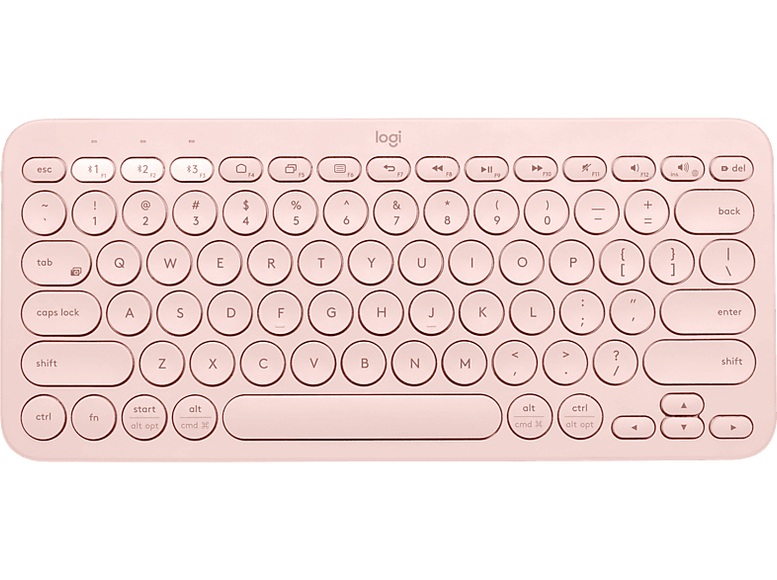 LOGITECH K380 Multi-Device (Qwertz) Schweizerisch - Bluetooth Tastatur (Rose)