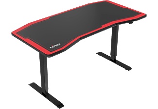 NITRO CONCEPTS D16E - Gaming-Tisch (Schwarz/Rot)