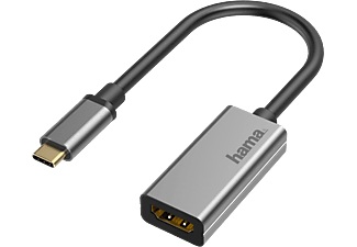 HAMA 200305 ADAPTER USB-C/HDMI 4K M/F ALU - Adapterkabel USB-C/HDMI (Grau)
