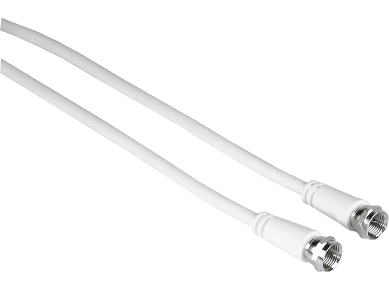 HAMA 205038 CABLE SAT M/M 3M - SAT-Anschlusskabel (Weiss)