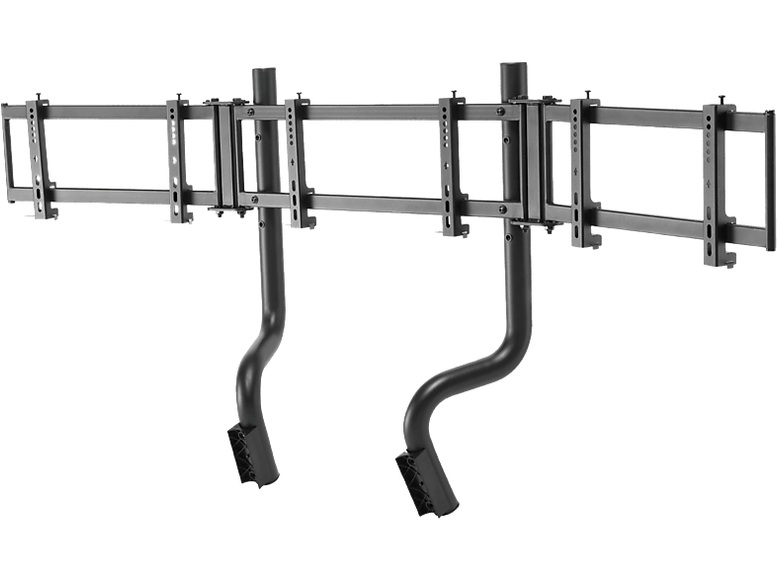 OPLITE GTR - Halterung für drei Monitore (Schwarz)