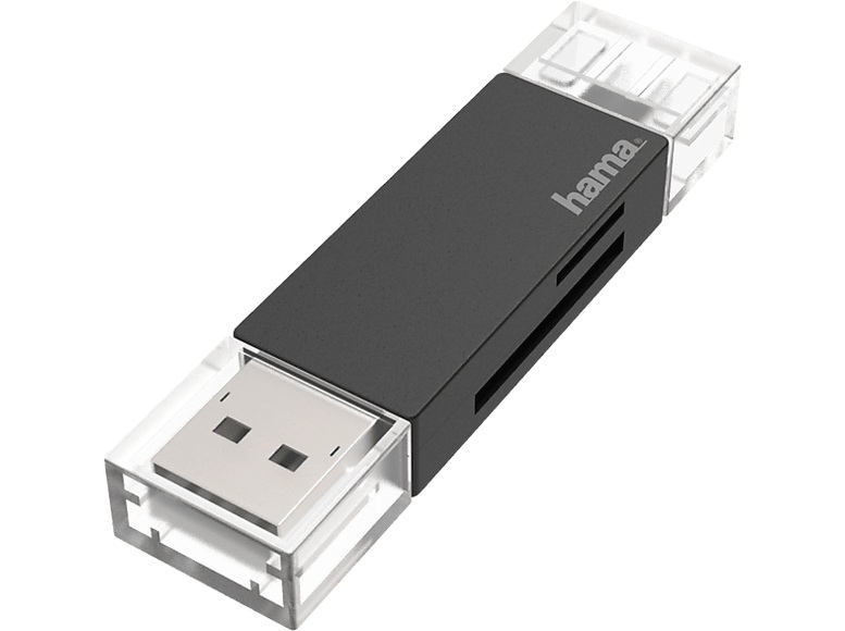 Hama USB-Kartenleser Otg Usb-A + Usb-C USB 3.0 SD/microSD Adapter