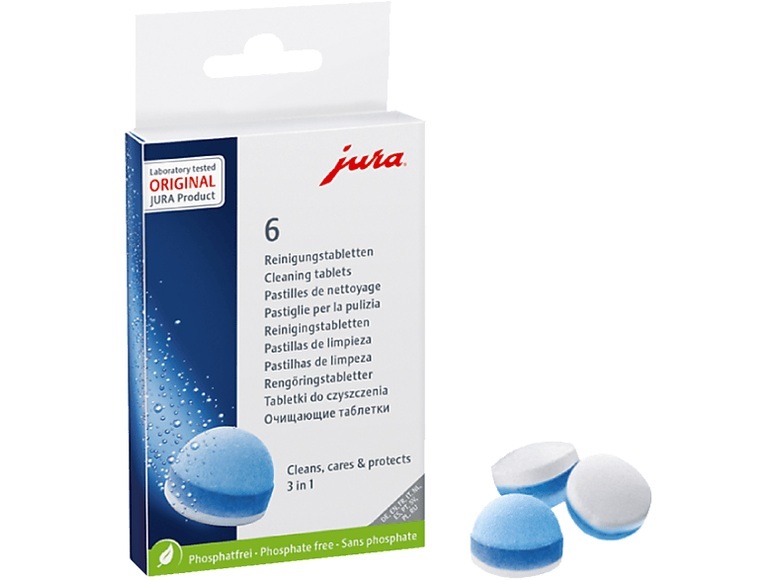 JURA 3-Phasen - Reinigungstabletten (Blau/Weiss)