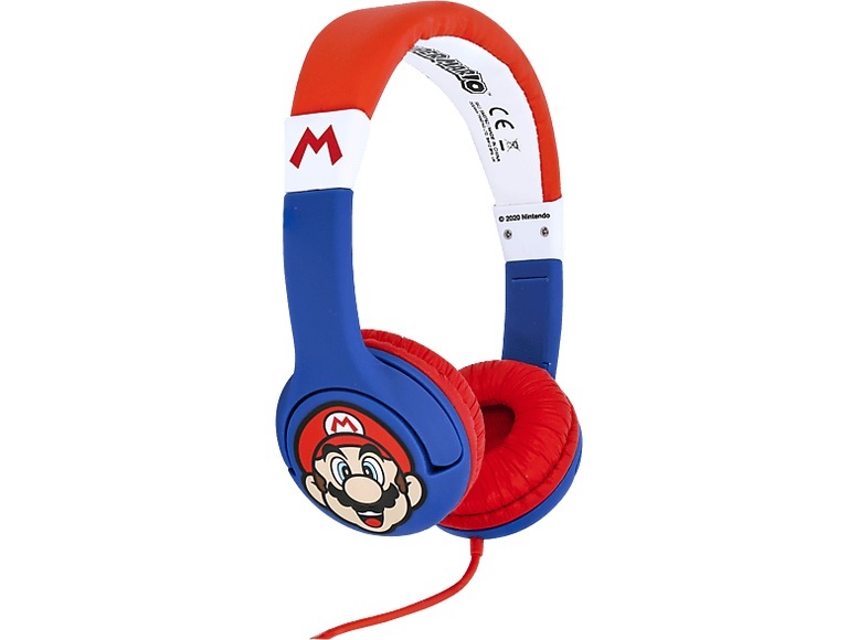 OTL TECHNOLOGIES Super Mario Kids - Kopfhörer (On-ear, Rot/Blau)