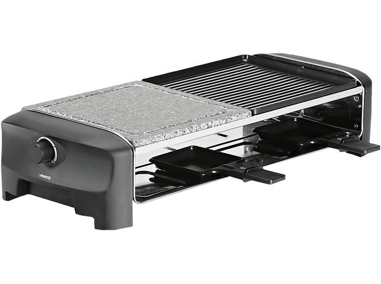 PRINCESS 8 Stone und Grill Party - Raclette (Schwarz)
