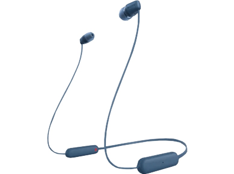 SONY WI-C100L - Bluetooth Kopfhörer (In-ear, Blau)