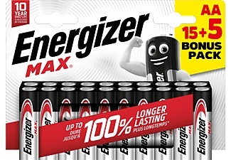 Energizer Max Mignon (AA)-Batterie Alkali-Mangan 1.5 V 20 St.