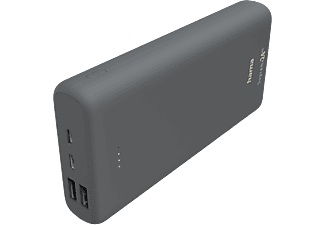 Hama Supreme 24HD Powerbank 24000 mAh LiPo USB-A, USB-C® Dunkelgrau