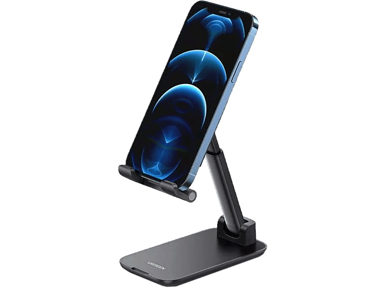 UGREEN Multiangle Phone Desktop Stand - Faltbarer Desktop-Handyhalter (Schwarz)