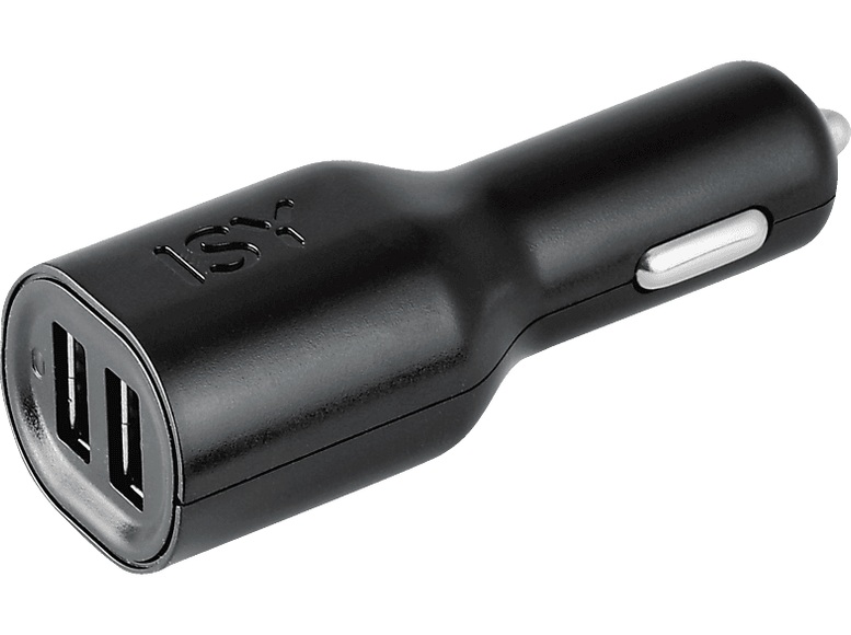 ISY Icc-5100 2-Port CAR Charger 2.4A - KFZ-Ladegerät (Schwarz)