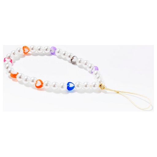 Etuui Smartphone Kette Universal kurz Pearl