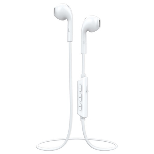 Vivanco SMART AIR BRIGHT WHITE Bluetooth® Sport Kopfhörer In Ear Headset Weiß