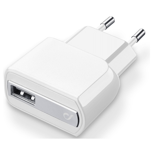 cellularline Handy Ladegerät 220V Lightning fast charging Weiss ganzes Kabel Weiss