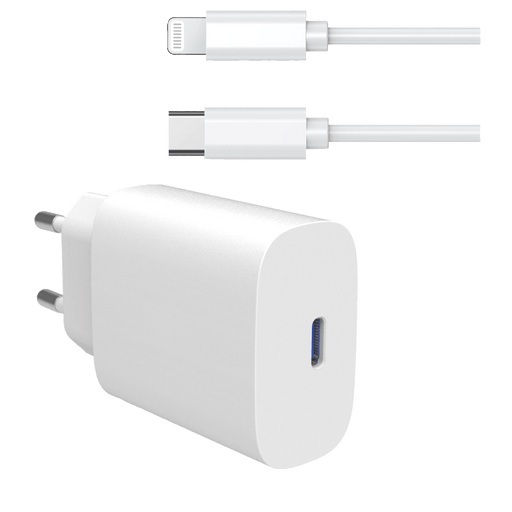 itStyle Premium Handy Ladegerät 220V GAN USB C zu Lightning 30W Weiss