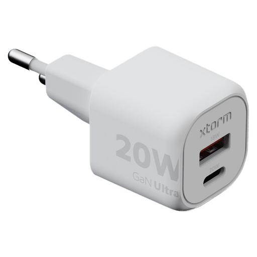Xtorm GAN Charger XE020 2-port Weiss