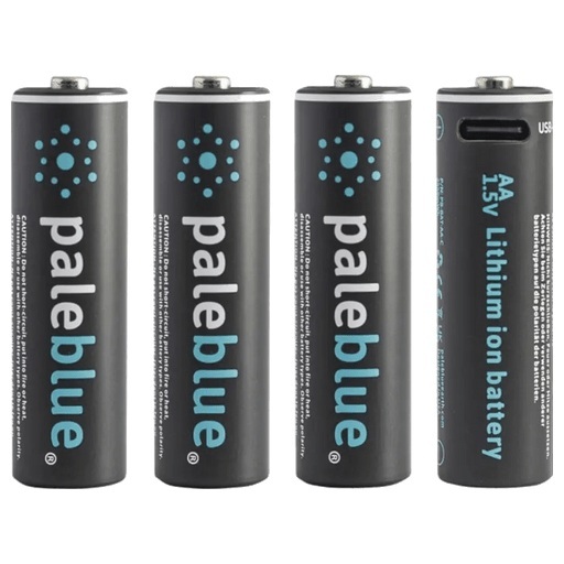 Pale Blue Battery AA Usb-C 4pcs Akku Batterie