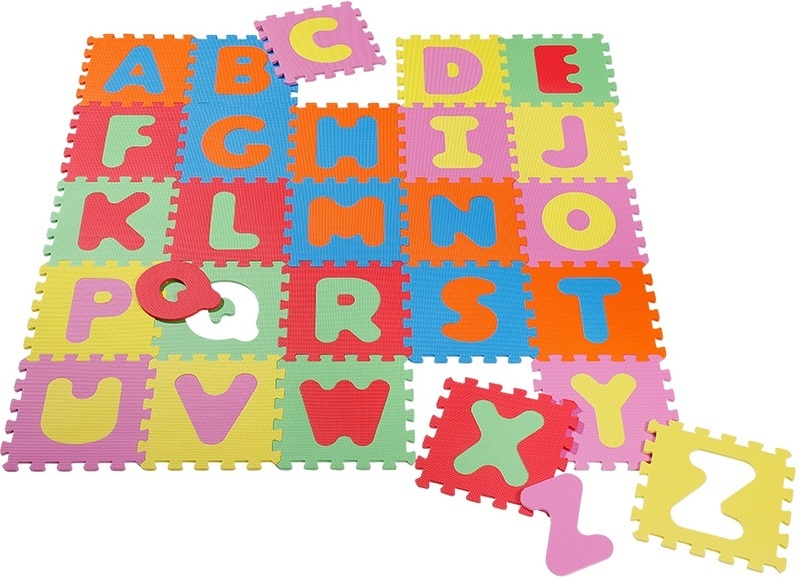 knorr® toys Puzzlematte Alphabet, 26 tlg. - bunt