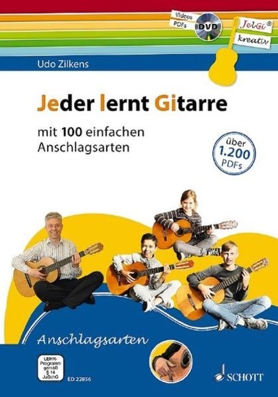 Jeder lernt Gitarre - Anschlagsarten, m. DVD