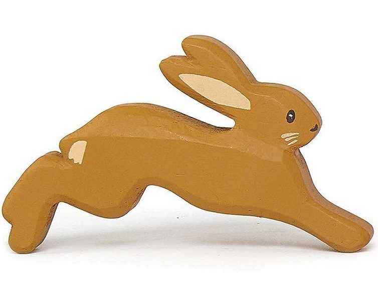 Tender Leaf 7504722 - Hase, braun, Holz, Höhe: 5,4 cm