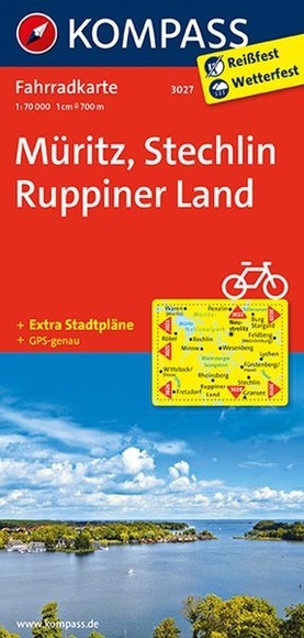 Kompass Fahrradkarte Müritz, Stechlin, Ruppiner Land