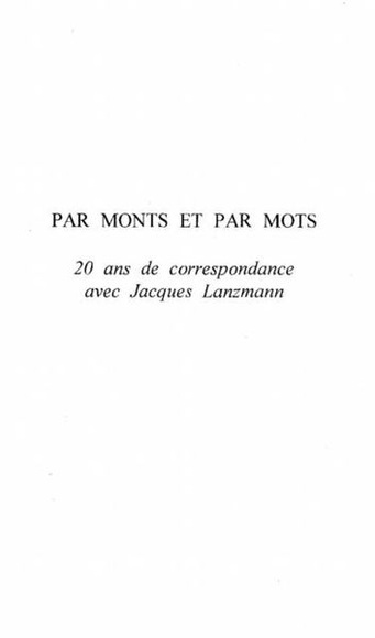 Par Monts Et Par Mots