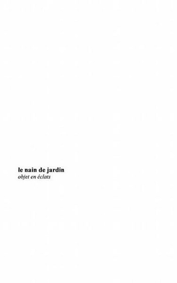Nain de jardin Le