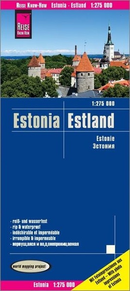 Reise Know-How Landkarte Estland (1:275.000). Estonia / Estonie