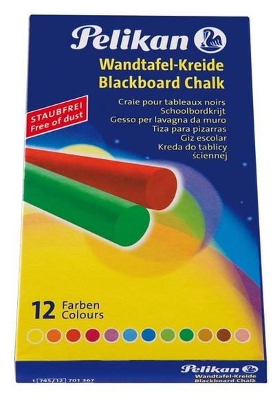 Pelikan Wandtafelkreide 745/12 mit 12 Farben