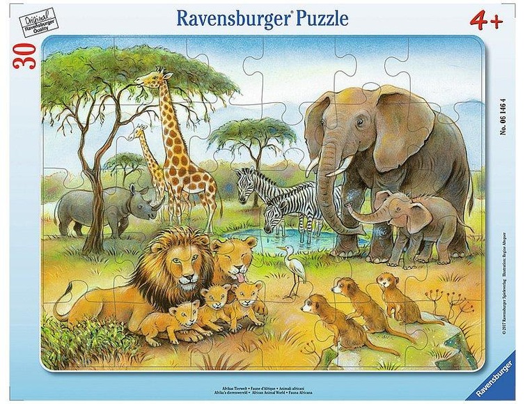 Ravensburger 30-48 T. Rahmenpuzzles Afrikas Tierwelt