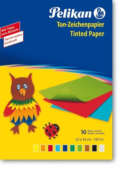 Pelikan Tonzeichenpapier farbig